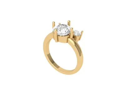 Wedding Ring  3D print model 356