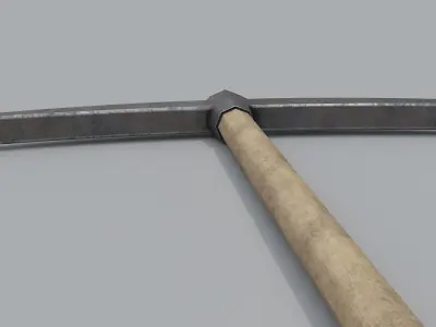Wooden Pickaxe Low-poly 3D model purchase