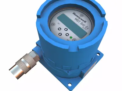 Honeywell Analytics Sat-Ex Transmitter Low Poly Low-poly 3D model