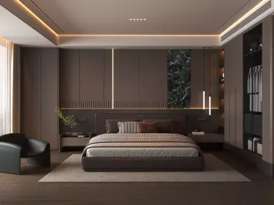 Bedroom interior 08 3D model