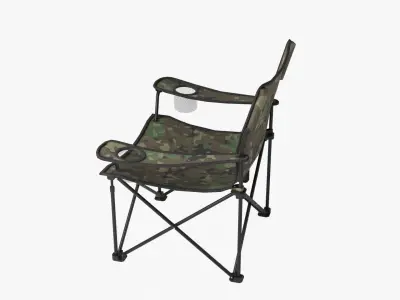 Camping Chair Low-poly 3D model purchase