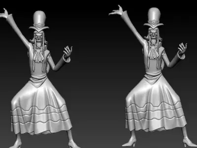 Disco fanart - One Piece - spilt part 3D print model