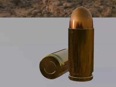 9mm Luger Ammunition - Game-Ready 3D Model Low-poly 3D model