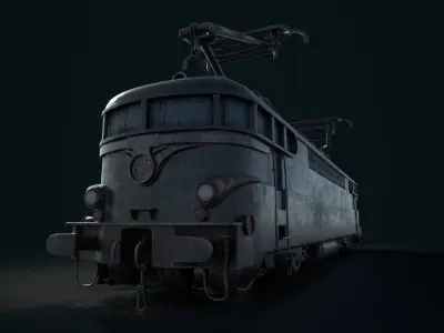 Electric Locomotive SNCF 9291 Low-poly 3D model