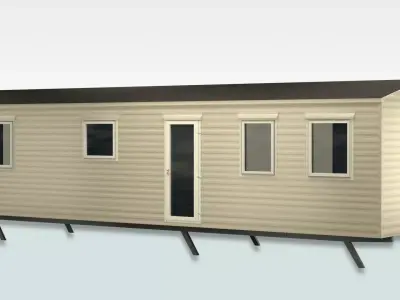 Static Caravan British ABI HORIZON Style UK Mobile Home Trailer Low-poly 3D model