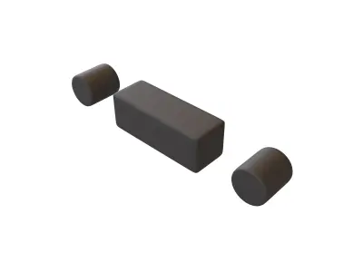 Morse Code R v1 001 Low-poly 3D model