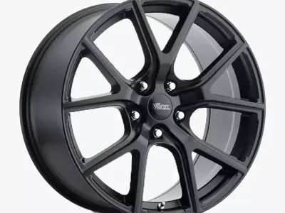 Voxx Lumi Wheel Feather Forged Matte Black Mustang 3D model