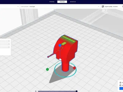 Ship water cannon 3D print model