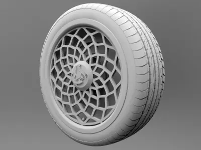 Wheel Tire 4 3D model
