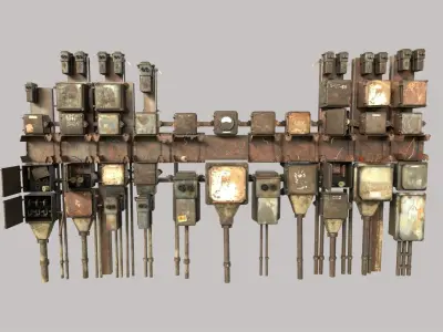 Abandoned Fuseboxes 3D model