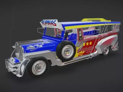 Philippine Jeepney DYIP 3D model purchase