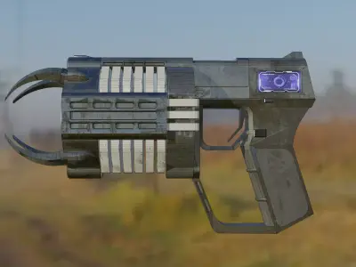 BLAST REVOLVER Free low-poly 3D model
