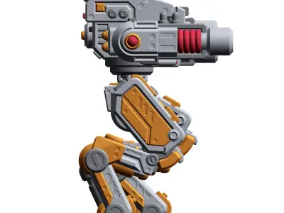 Mech Forge Cricket Miniature SciFi Mech for Tabletop Wargames  3D print model