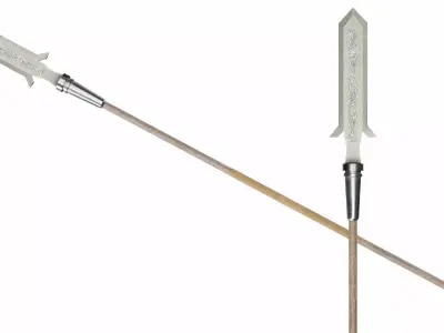 Spear 04 Low-poly 3D model