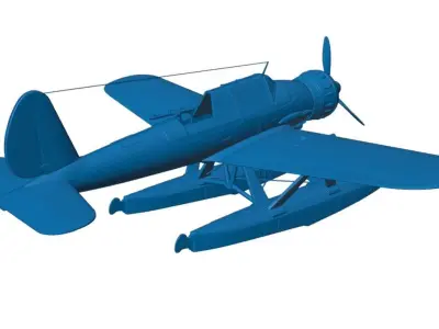 1-32 scale Arado Ar 196 A-3 Reconnaissance Monoplane Free 3D model