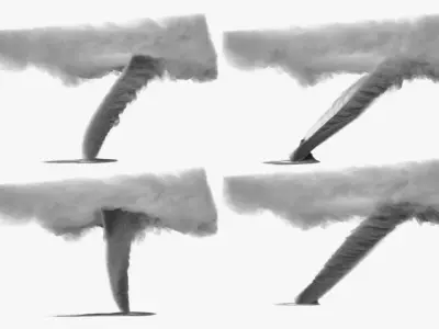  Atmospheric Tornado Funnel Column VDB Animated for Blender 