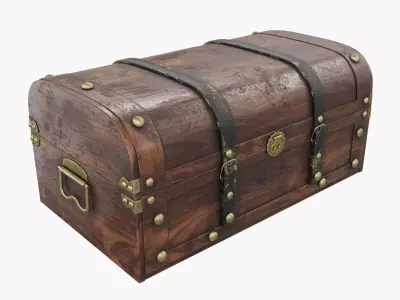 Old chest 03 3D model