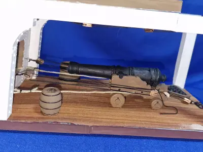 Canon Modell Deck 12 Pounder 1750 3D print model