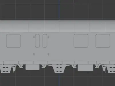 H0 1-87 scale Umbauwagen BD3yg 2nd class with luggage room 3D print model