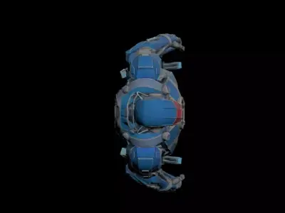 futuristic humanoid robot 3d model 3D model