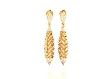 Women Diamond Earrings 3D print model