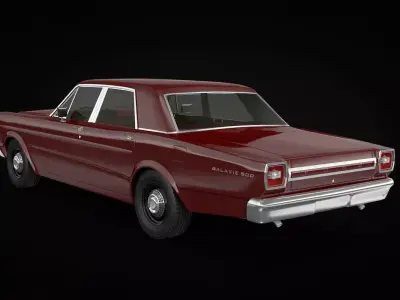 Galaxie 1966 Sedan 3D model