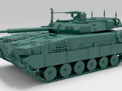 M10 Booker tank 3D model