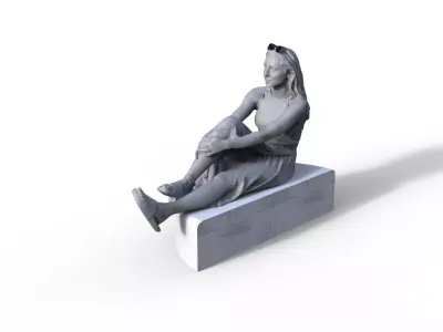 Figure LEA type B for ship model or diorama 3D print model