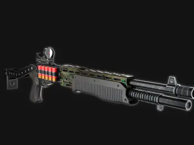 Shotgun Free 3D model shop