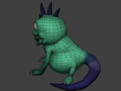 iguane Free low-poly 3D model