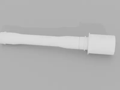 Stielhandgranate 24 Low-poly 3D model