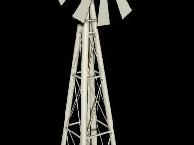 Windmill Low-poly 3D model purchase