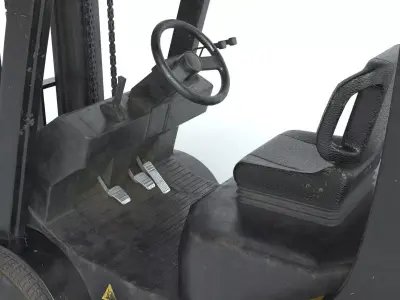 Forklift Old PBR 3D model