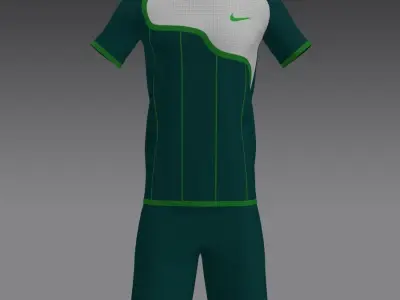 T-Shirt and Shorts Low-poly 3D model