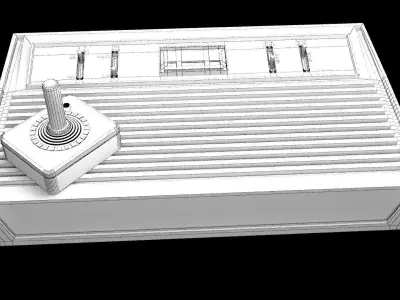 Old School Atari - No Material 3D model