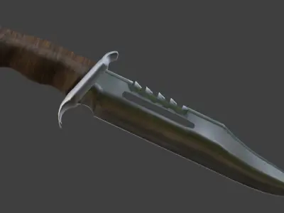 Bowie Knife 3D model