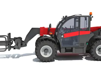 Telescopic Handler Forklift 3D model purchase