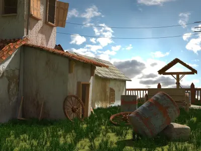 BG Enviroment 3D Model Low-poly 3D model