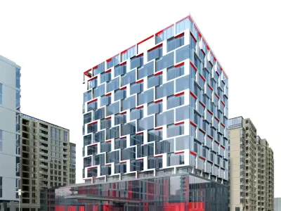 Hotel Building 3D model 67