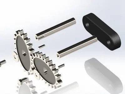 Elliptical Gear - SolidWorks 3D model