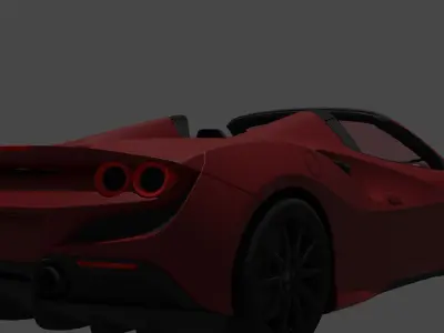 Ferrari F8 Free low-poly 3D model