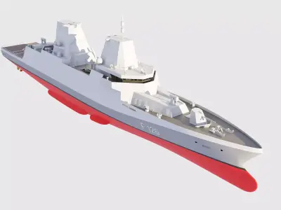 frigate F126 3D model