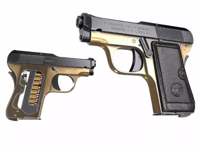  Beretta M418 Low-poly 3D model