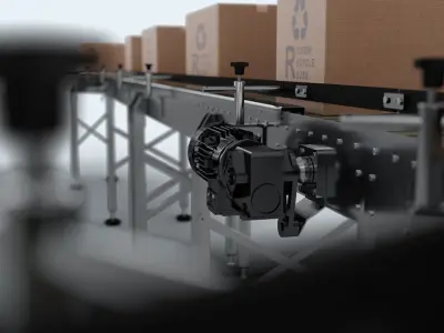 3D Conveyor Belt 3D model