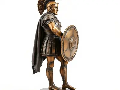 Roman Centurion Historic Statuette model pack Low-poly 3D model