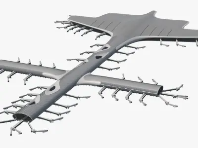Terminal International Airport 3D model
