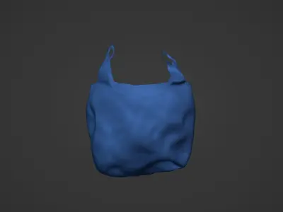 Plastic Bag - Debris  Low-poly 3D model