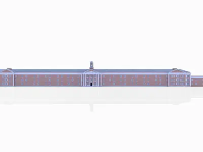 Central State Asylum Milledgeville 3D model