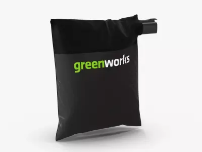 Leaf Blower Bag Vertical DigiPro G-MAX 40V GreenWorks Low-poly 3D model