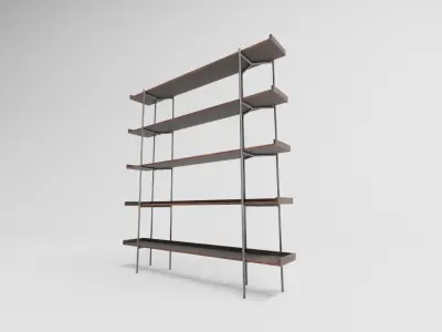 Iron cabinet Free low-poly 3D model